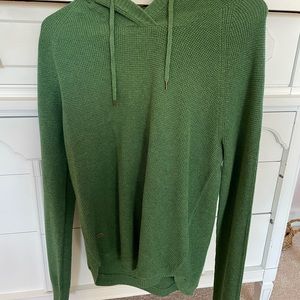 Lauren Ralph Lauren Green Knit Hooded Sweater